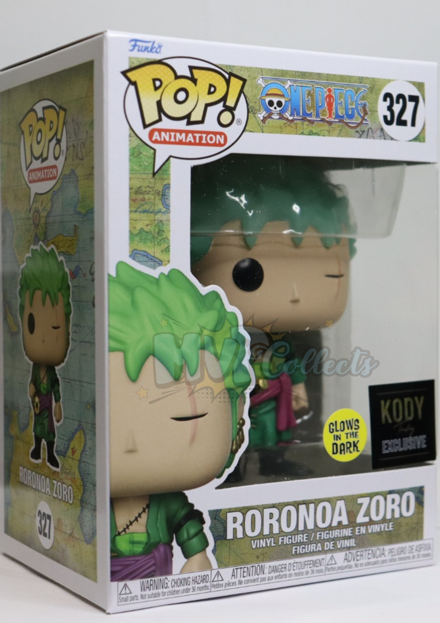 Figurine Funko Pop - One Piece n°327 - Roronoa Zoro - Glow in the Dark  (71816)
