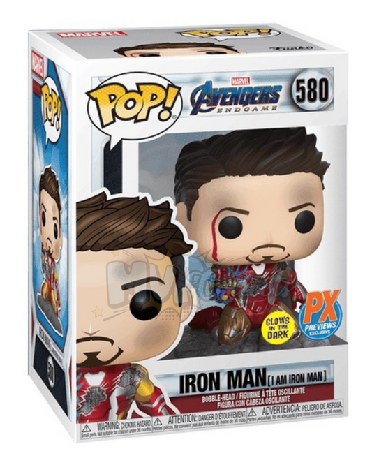 Iron Man (I Am Iron Man) POP! (Marvel) 580 PX Glow